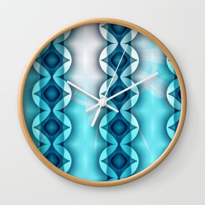 Modern Vertical Diamonds in the Sky Wall Clock by LaurenW Designs