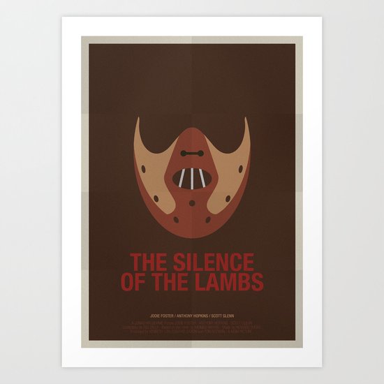 THE SILENCE OF THE LAMBS Art Print