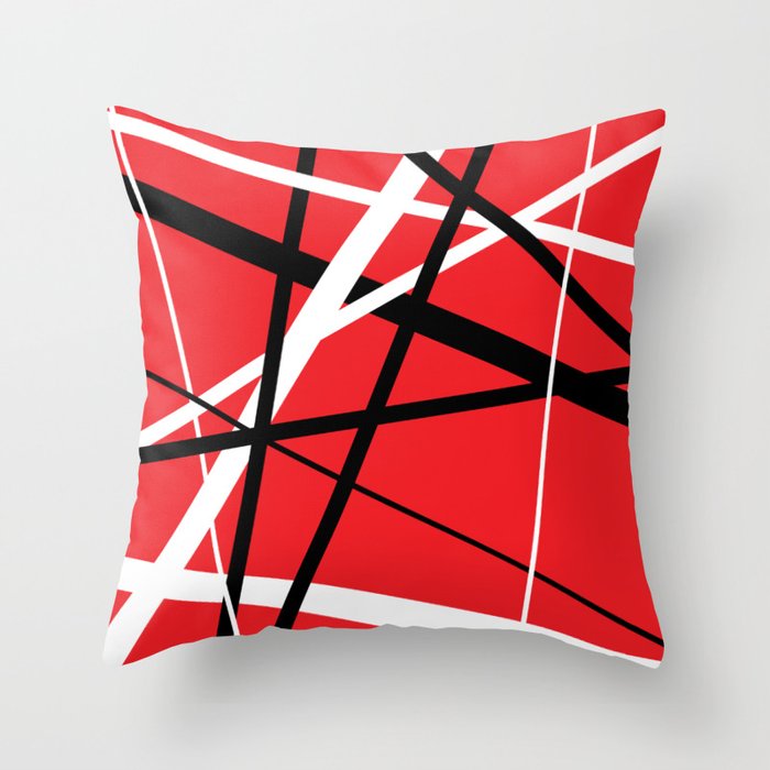 Rock And Roll Stripes Throw Pillow