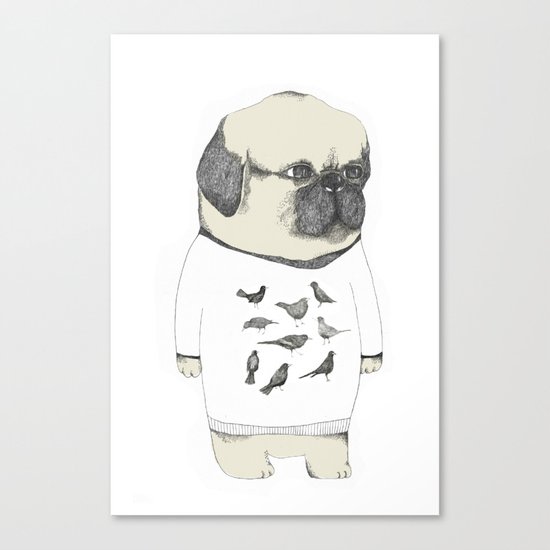 kinotto pug Canvas Print