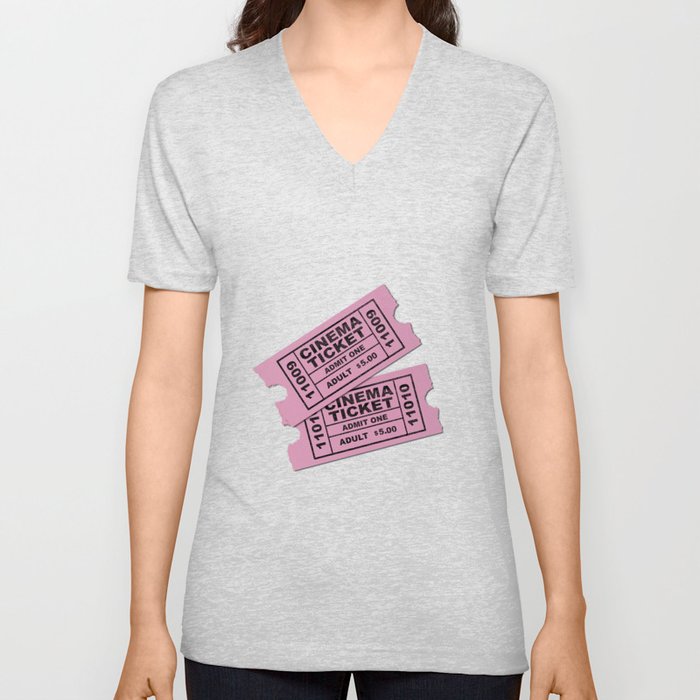 Cinema Tickets V Neck T Shirt