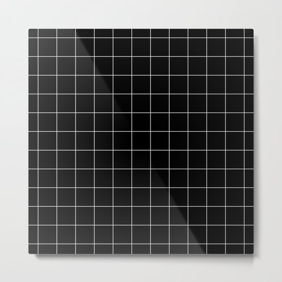 Black Squares Metal Print