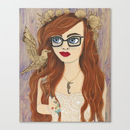 Hipster Ariel Canvas Print