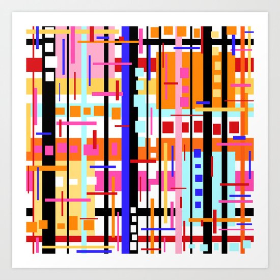 Party at Stripe's House Art Print