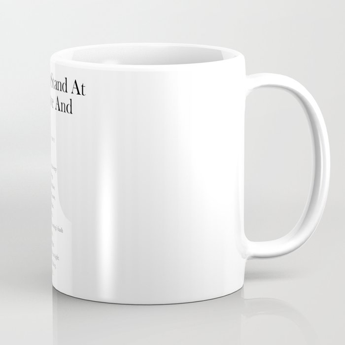Do Not Stand At My Grave And Weep - Mary Elizabeth Frye Poem - Literature - Typography Print 1 Coffee Mug