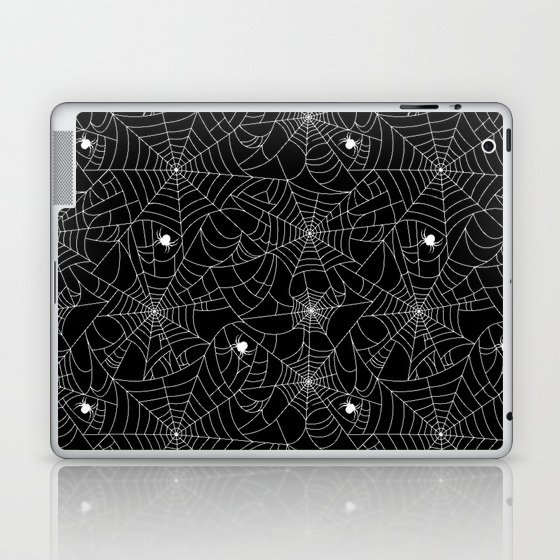 Spider Web Halloween Backdrop Laptop & iPad Skin
