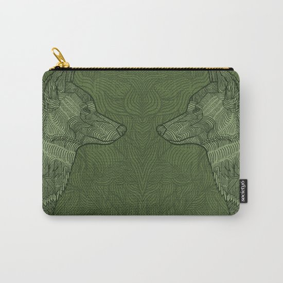 Enthusiastic Wolf Carry-All Pouch