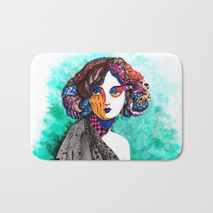 "When the muse come to visit" Bath Mat