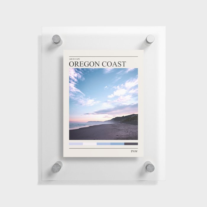Oregon Coast Beach Photography Floating Acrylic Print