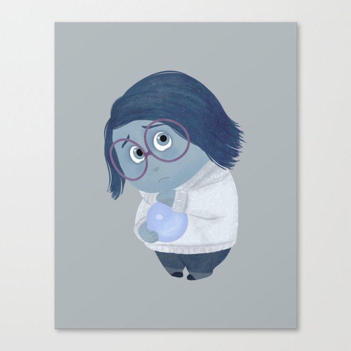 Inside Out Sadness Canvas Print By Carolam Society6