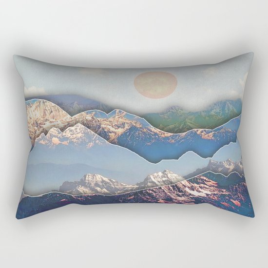 Rolling Mountains Rectangular Pillow