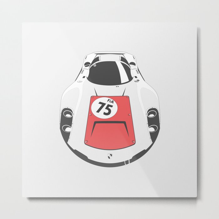 Porsche 906 Top Metal Print