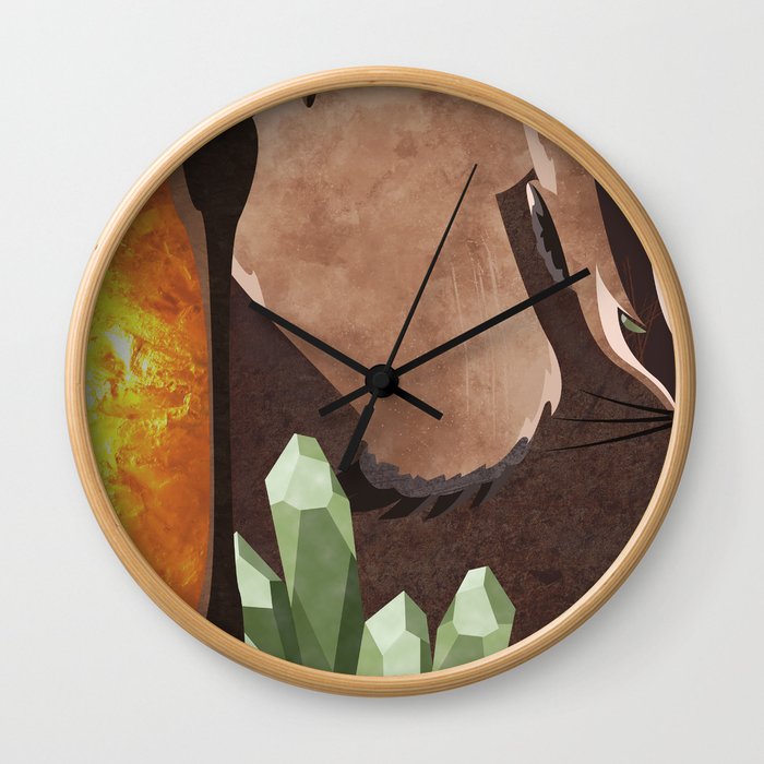 Original Bending Masters Series: Badgermoles Wall Clock