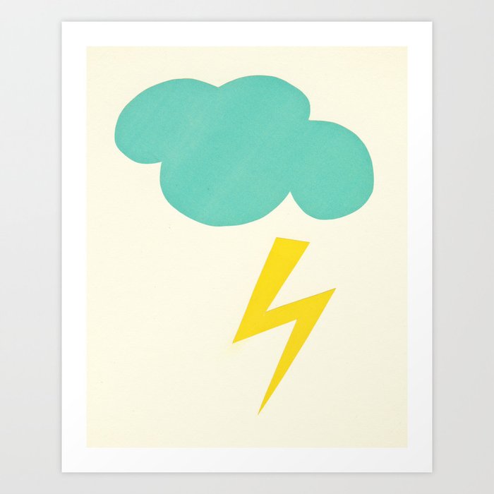 Lightning Strike Art Print by cassiabeck | Society6