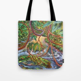 Rhododendron River Tote Bag
