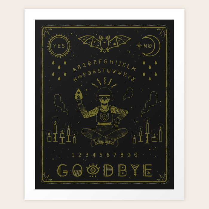 Ouija Board Art Print By Camille Chew Society6