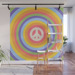 Rainbow Peace Wall Mural