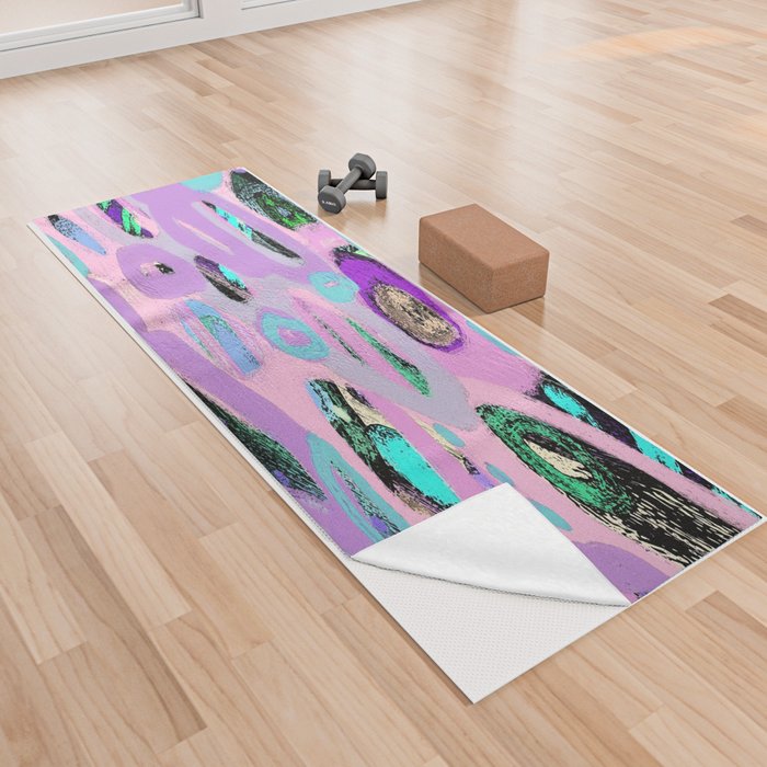 Mysterious planets Yoga Towel