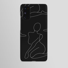 Nude Curve in black / Line drawing of a woman’s naked body shape Android Case
