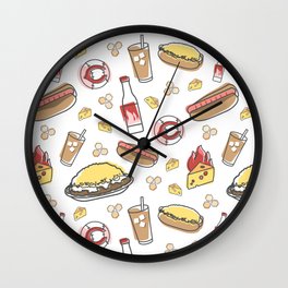 Skyline Chili Pattern Color Wall Clock