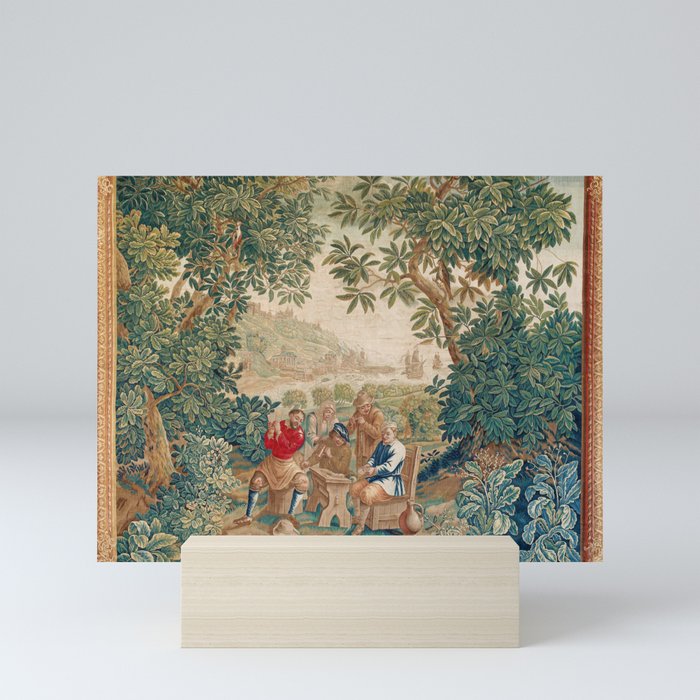 Verdure 18th Century French Tapestry Print Mini Art Print