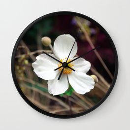 Anemone Whirlwind, Botanical photography - Fine art Wall Clock