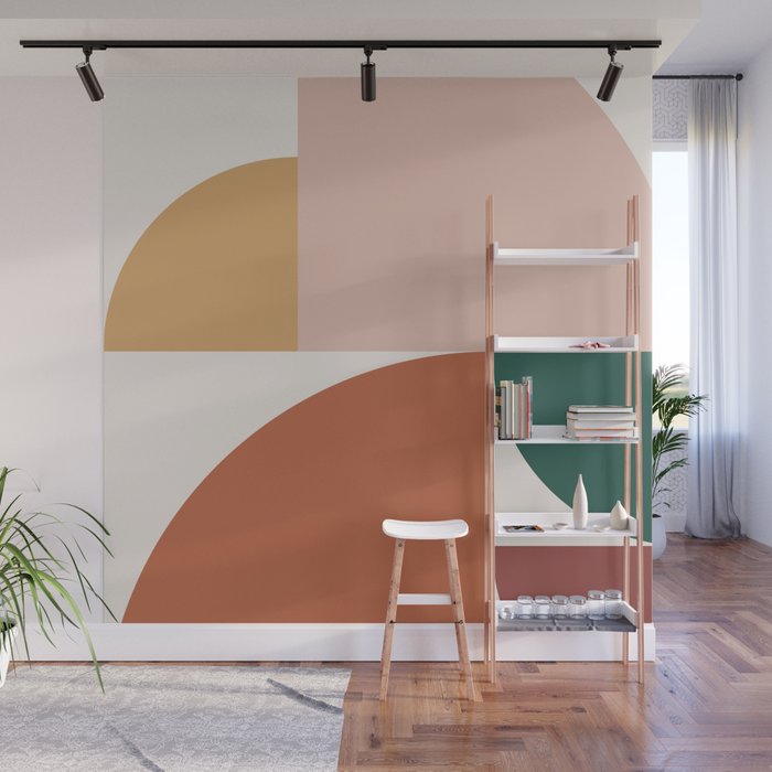 Abstract Geometric 10 Wall Mural By Theoldartstudio Society6