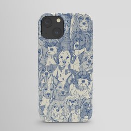 dogs aplenty classic blue pearl iPhone Case