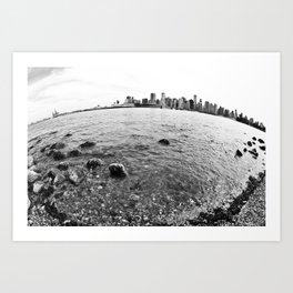 The Earth is round - Vancouver, BC  Art Print