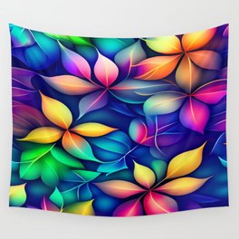 Beautiful Winter Leaf Patterns Wall Tapestry