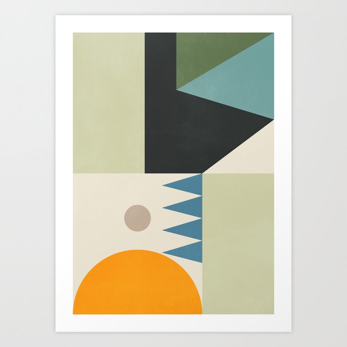 Abstract Geometric Shapes 26 Art Print