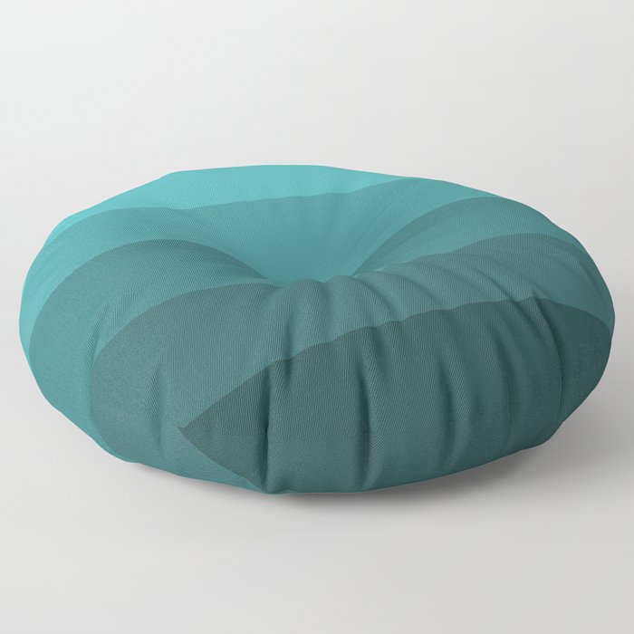 Winter Dark Teal - Color Therapy Floor Pillow