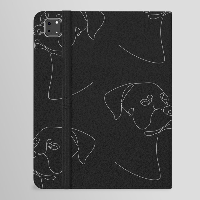 Black Rottweiler iPad Folio Case