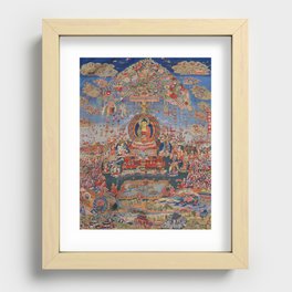 Buddhist Thangka of Shakyamuni Recessed Framed Print