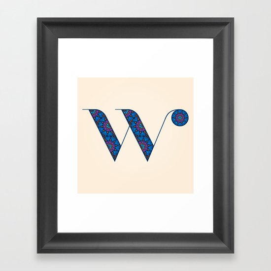 W - Amarilis Framed Art Print
