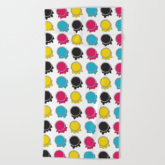 Spilled Ink Beach Towel