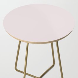 Ultra Subdued Light Lavender Purple Pink Solid Color Pairs PPG Barely Rose PPG1045-2 - Single Shade Side Table