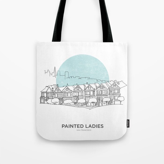 Painted Ladies - San Francisco Tote Bag