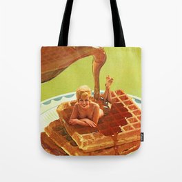 Pour some syrup on me - Breakfast Waffles Tote Bag