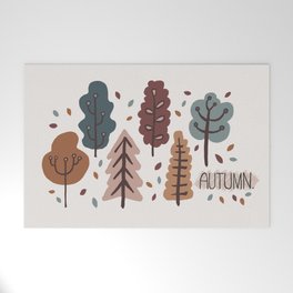 Autumn Trees Welcome Mat