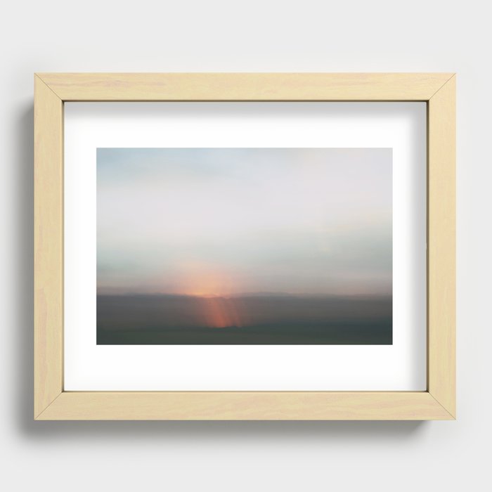 Utah Desert Sunset Recessed Framed Print