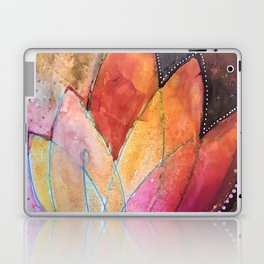 Lotus Dreaming in Colour and Dots Laptop Skin