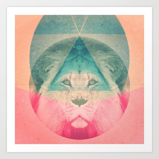 lion. Art Print