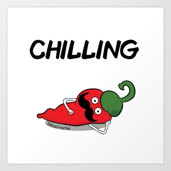 Chilling Art Print