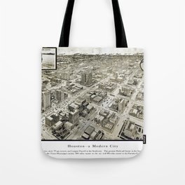 Houston-Texas-United States-1912 vintage pictorial map Tote Bag