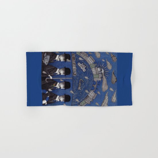Four Men Waiting Hand & Bath Towel