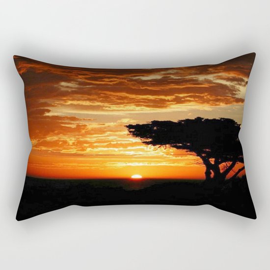 Fiery Dragon Rectangular Pillow