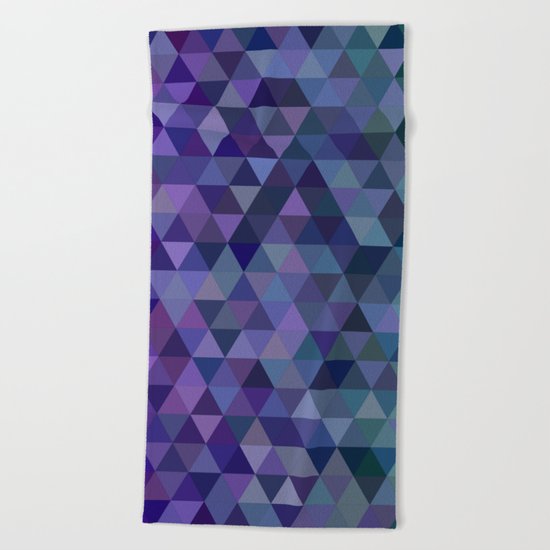 Triangle tiles Beach Towel