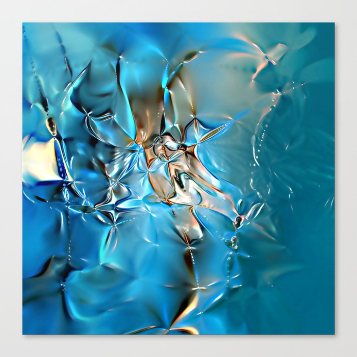 Shiny foil - haptic structure  -  abstract plastic look 189 - decor design Canvas Print