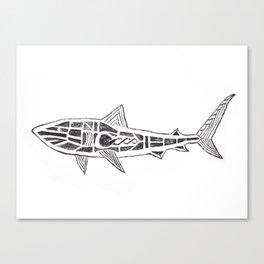 Shark Twist Canvas Print